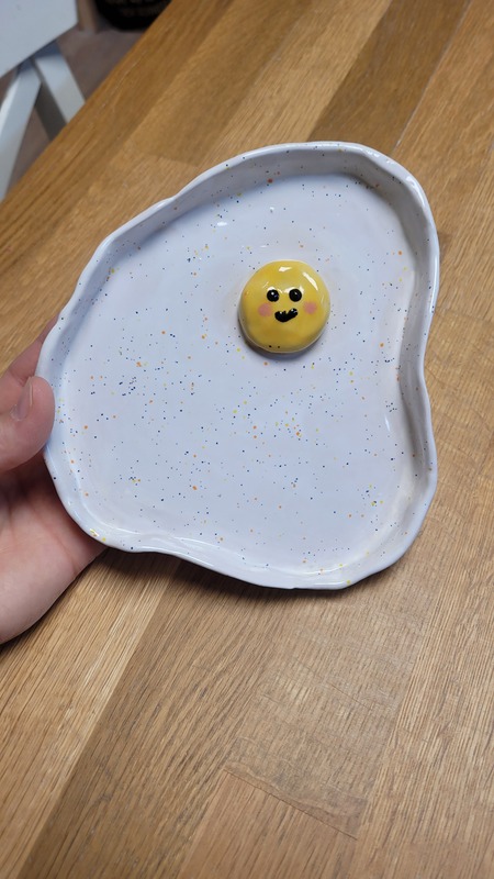 Assiette œuf au plat