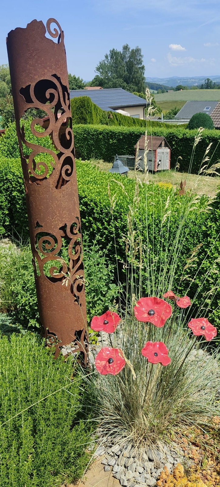 Totem de jardin en céramique